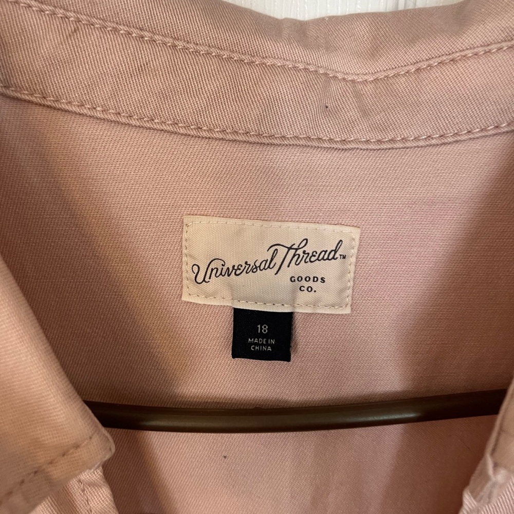 UNIVERSAL Trend jumpsuit sz 18 pink in color with waist tie